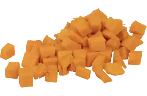 Pompoen blokjes om te grillen zak 1kg
